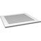 Ekena Millwork Vertical Surface Mount PVC Gable Vent: Non-Functional, w/ 3-1/2"W x 1"P Standard Frame, 30"W x 28"H GVPVE30X2801SN - alternate 2